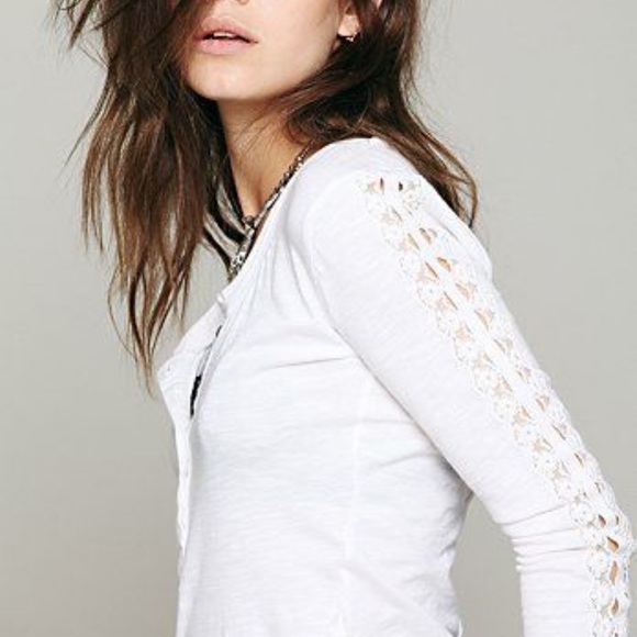 Free People white long sleeve shirt - Picture 8 of 8